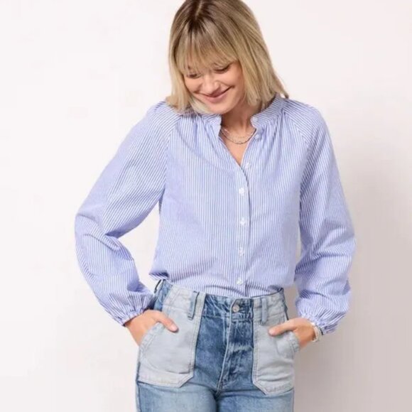 Evereve Celle Stripe Long Sleeve Top - Picture 1 of 8